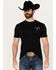 Image #1 - Buckwear Men's More Spine Short Sleeve Graphic T-Shirt, Black, hi-res