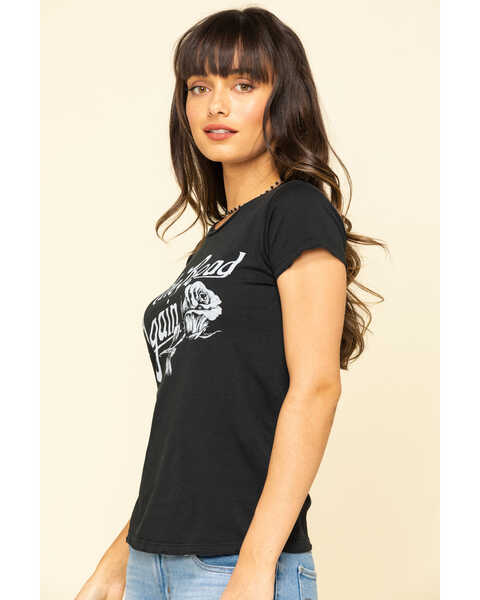 Image #5 - Bandit Brand Women's On The Road Again Graphic Short Sleeve Graphic Tee, Black, hi-res