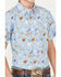 Image #3 - Ariat Boys' Maurico Print Classic Fit Short Sleeve Button Down Western Shirt, Light Blue, hi-res