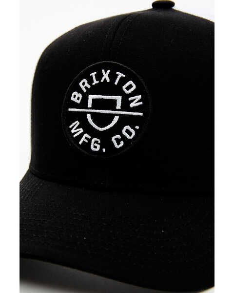 Image #2 - Brixton Men's Crest Ball Cap, Black, hi-res
