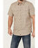 Image #3 - Moonshine Spirit&reg; Men's Vinyl Printed Short Sleeve Snap Western Shirt, Tan, hi-res