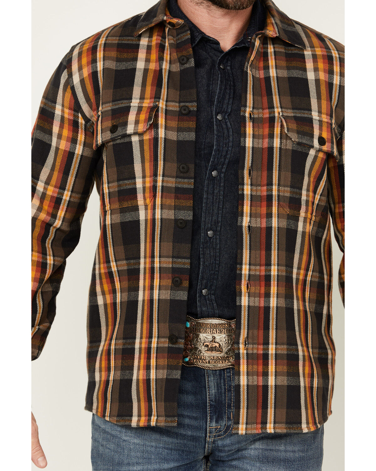 Image #3 - Pendleton Men's Belmont Corduroy Button-Down Shacket, Black, hi-res