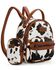 Image #2 - Wrangler Women's Cow Print Mini Backpack, Brown, hi-res
