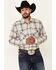 Ariat Men's Dunscape Atherton Retro Plaid Long Sleeve Snap Western Shirt , Tan, hi-res