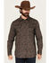Image #1 - Moonshine Spirit Men's Pitch Floral Paisley Print Long Sleeve Snap Western Shirt, Black, hi-res