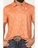 Image #3 - Rock & Roll Denim Men's Skull Print Short Sleeve Button-Down Stretch Polo, Orange, hi-res