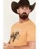 Image #2 - Wrangler Men's Boot Barn Exclusive Horse Logo Short Sleeve Graphic T-Shirt, Gold, hi-res
