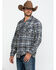 Image #3 - Pendleton Men's Gray Board Oxford Plaid Long Sleeve Western Shirt, Grey, hi-res