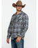 Image #3 - Pendleton Men's Gray Board Oxford Plaid Long Sleeve Western Shirt , Grey, hi-res