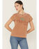 Image #1 - Idyllwind Women's Tequila Helps Short Sleeve Graphic Tee, Caramel, hi-res