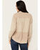 Image #4 - Cleo + Wolf Women's Embroidered Knit Shacket , Taupe, hi-res