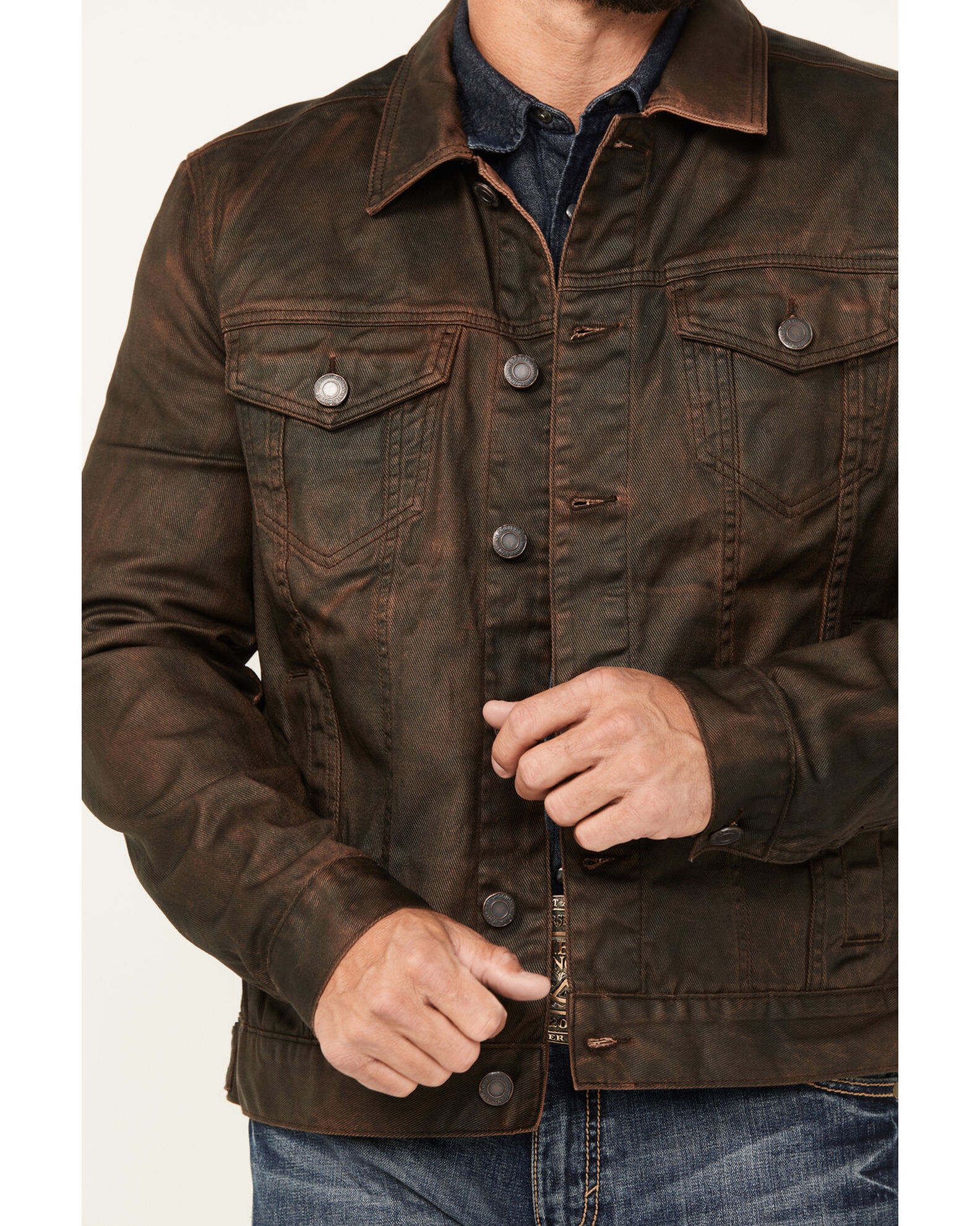 Moonshine Spirit Men's Coated Denim Jacket - Country Outfitter