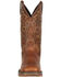 Image #5 - Durango Men's Rebel Pull On Western Boot - Square Toe, Brown, hi-res