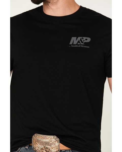 Image #4 - Smith & Wesson Men's M&P Stay United Flag Short Sleeve Graphic T-Shirt, Black, hi-res