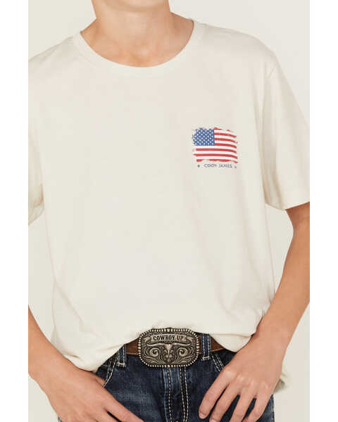 Image #3 - Cody James Boys' Justice For All Short Sleeve Graphic T-Shirt , Silver, hi-res