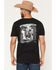 Image #1 - RANK 45&reg; Men's Bull Stampede Short Sleeve Graphic T-Shirt, Black, hi-res