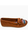 Minnetonka Women's Kilty Moccasins, Brown, hi-res
