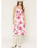 Image #3 - Idyllwind Women's Pike Floral Print Button Front Midi Dress, Light Pink, hi-res