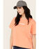Image #2 - Dickies Women's Logo Short Sleeve Graphic Tee, Coral, hi-res