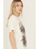 Image #2 - Wrangler Women's Long Live Short Sleeve Graphic Tee, White, hi-res
