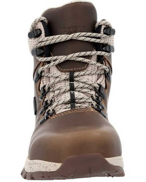 Image #4 - Georgia Boot Women's Eagle Trail Waterproof Hiker Boots - Alloy Toe, Brown, hi-res