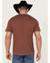 Image #4 - Wrangler Men's Basic Logo Short Sleeve Graphic Print T-Shirt, Burgundy, hi-res