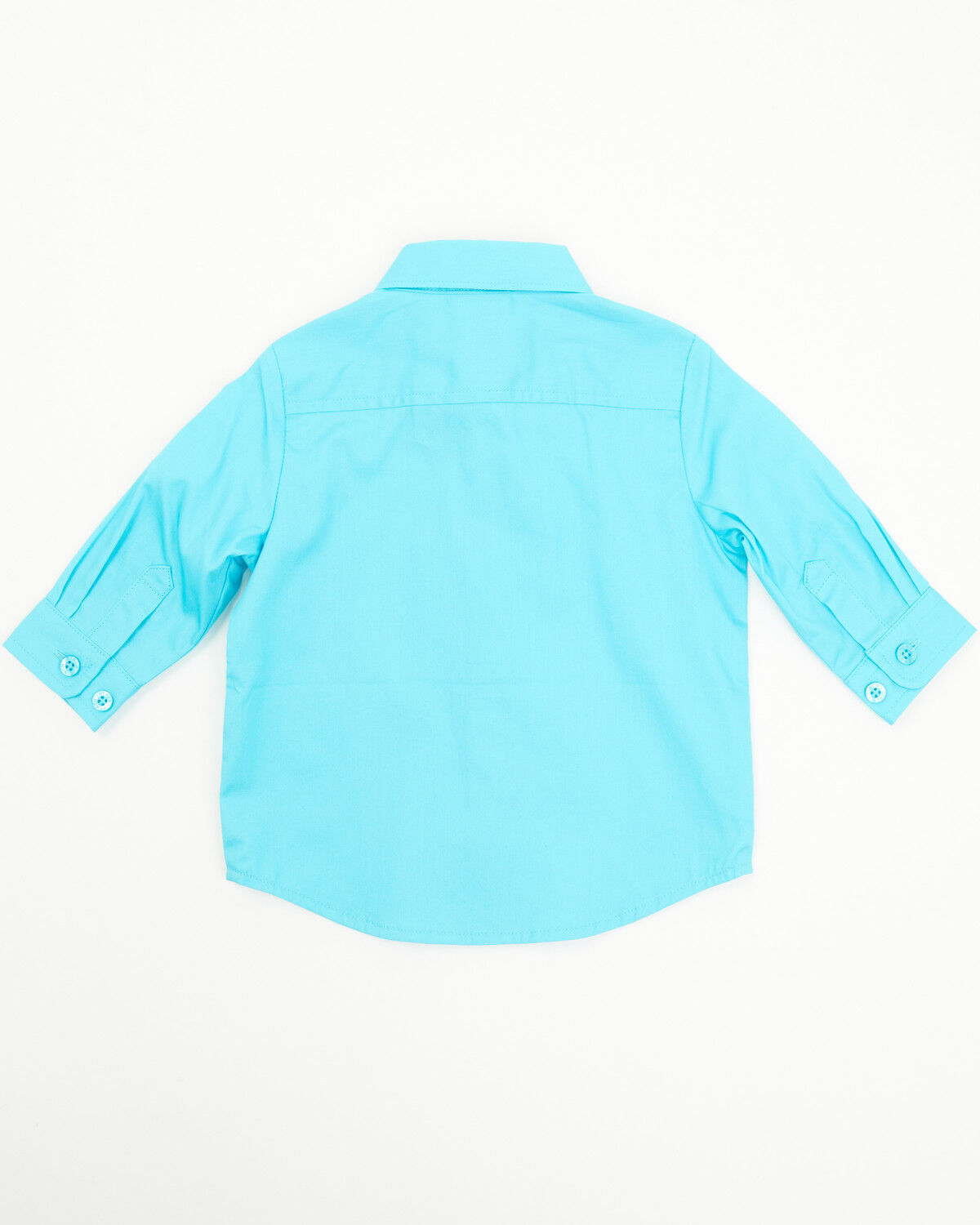 Image #3 - Cinch Infant Boys' Solid Long Sleeve Button-Down Western Shirt, Turquoise, hi-res