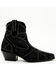 Image #2 - Italian Cowboy Women's Astra Studded Fashion Booties - Snip Toe, Black, hi-res