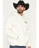 Image #1 - Seager Men's The Herd Graphic Hooded Sweatshirt, Cream, hi-res