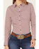 Image #3 - RANK 45® Women's Geo Print Stretch Riding Shirt, Ivory, hi-res