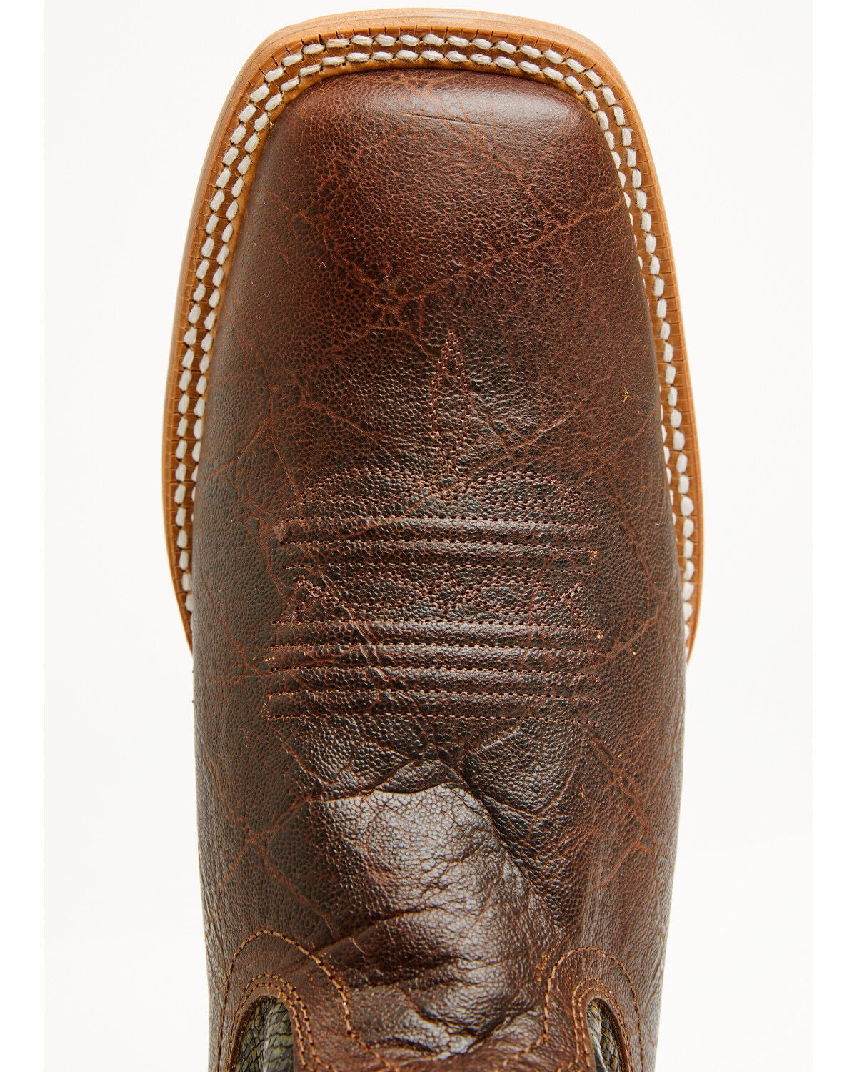 Image #6 - Ariat Men's Sting Western Boots - Broad Square Toe, Cognac, hi-res
