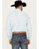 Image #4 - Cinch Men's Geo Print Long Sleeve Button-Down Western Shirt, Light Blue, hi-res