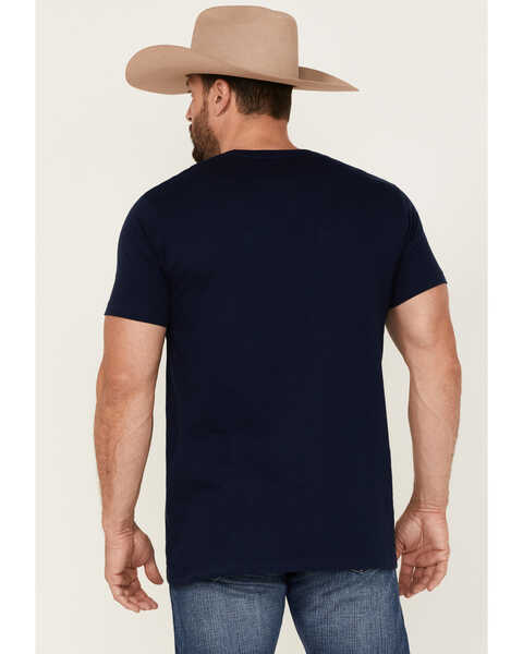 Image #4 - Cody James Men's Cactus Player Graphic Short Sleeve T-Shirt , Navy, hi-res