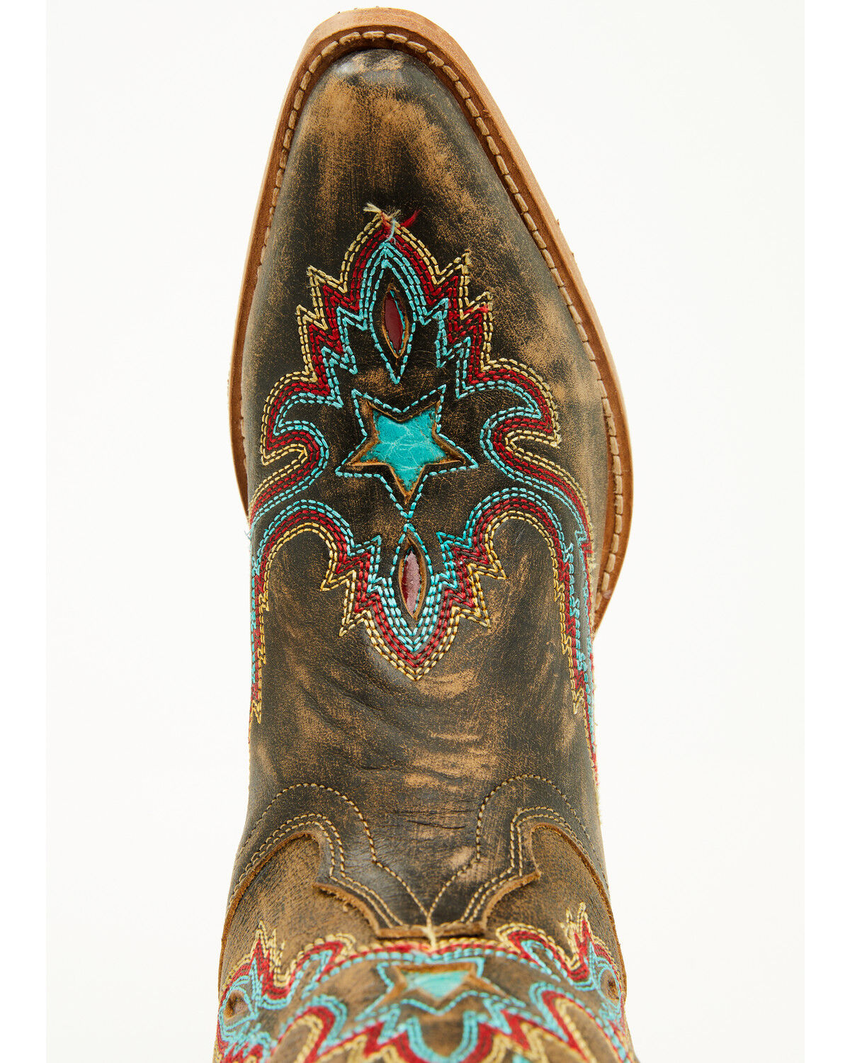 Image #6 - Dan Post Women's Starbright Western Boots - Snip Toe, Tan, hi-res