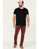 Image #1 - Brothers and Sons Men's Port Wash Stretch Slim Straight Jeans, Wine, hi-res