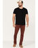 Image #1 - Brothers and Sons Men's Port Wash Stretch Slim Straight Jeans , Wine, hi-res