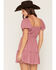 Image #4 - Trixxi Women's Solid Short Sleeve Mini Dress, Mauve, hi-res
