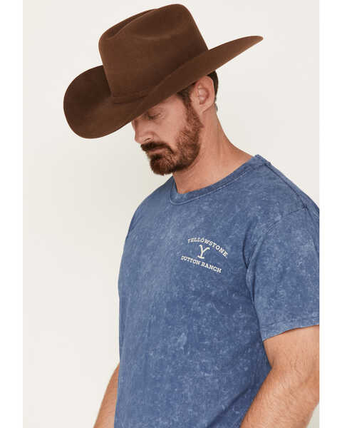 Image #2 - Changes Men's Dutton Ranch Steerhead Short Sleeve Graphic T-Shirt, Navy, hi-res