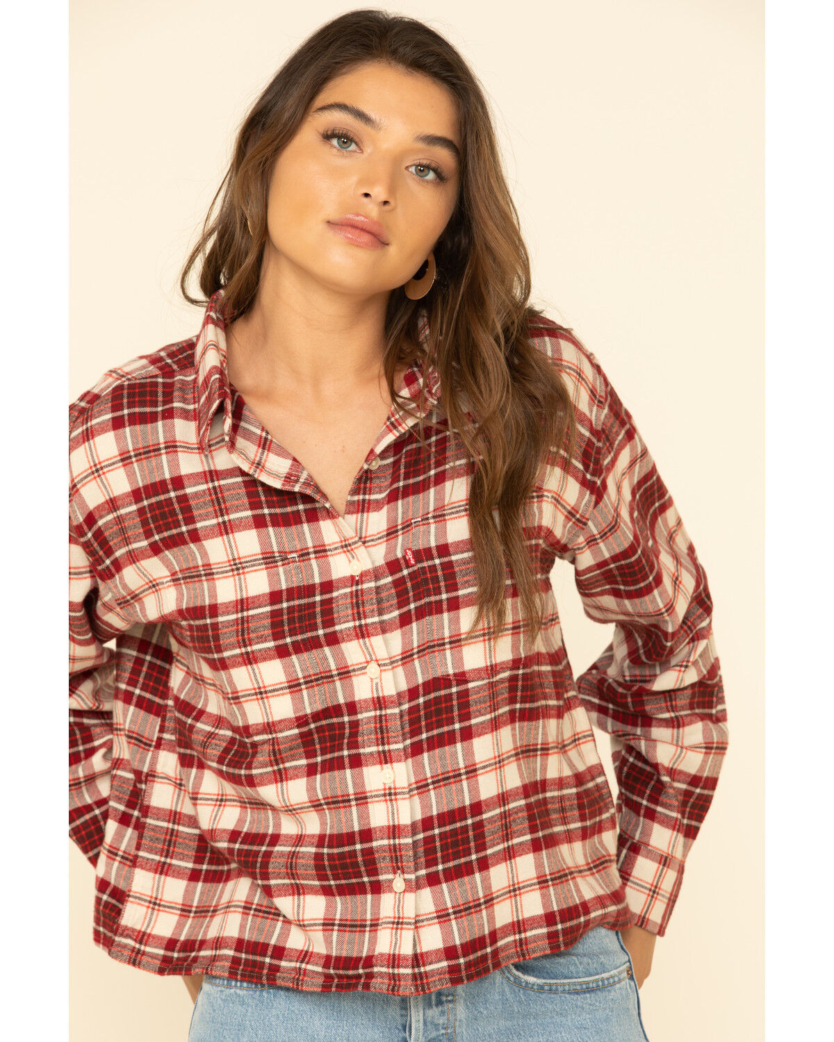 levi's womens flannel shirts
