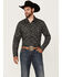 Image #1 - Rock & Roll Denim Men's Paisley Print Long Sleeve Snap Stretch Western Shirt, Black, hi-res