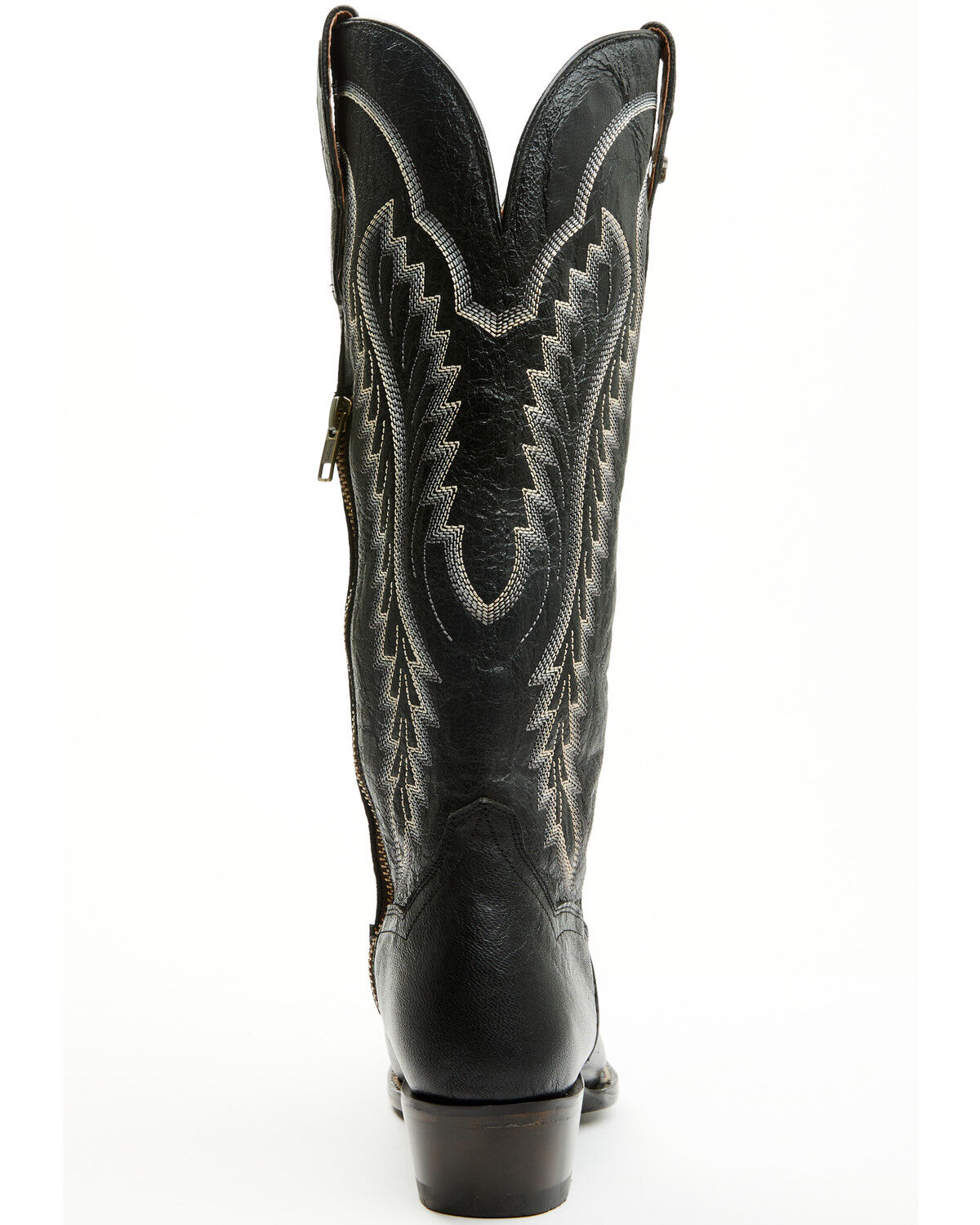Image #5 - Dan Post Women's Whispering Wind Tall Western Boots - Square Toe, Black, hi-res