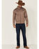 Cowboy Hardware Men's Brown Microfleece Zip-Up Jacket , Brown, hi-res