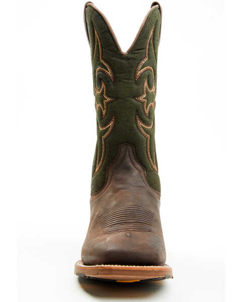 Image #4 - Dan Post Men's Jenks Performance Western Boots - Broad Square Toe , Brown, hi-res