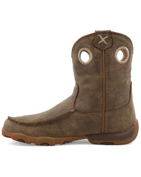 Image #3 - Twisted X Boys' Driving Moc Boots - Moc Toe, Brown, hi-res