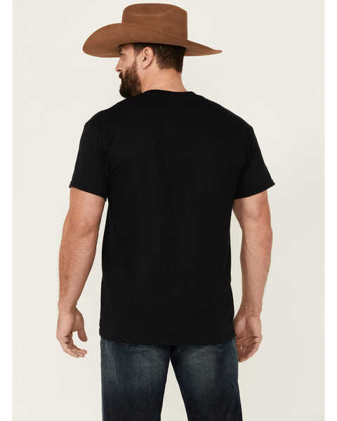 Image #4 - Changes Men's Yellowstone For The Brand Label Graphic Short Sleeve T-Shirt , Black, hi-res