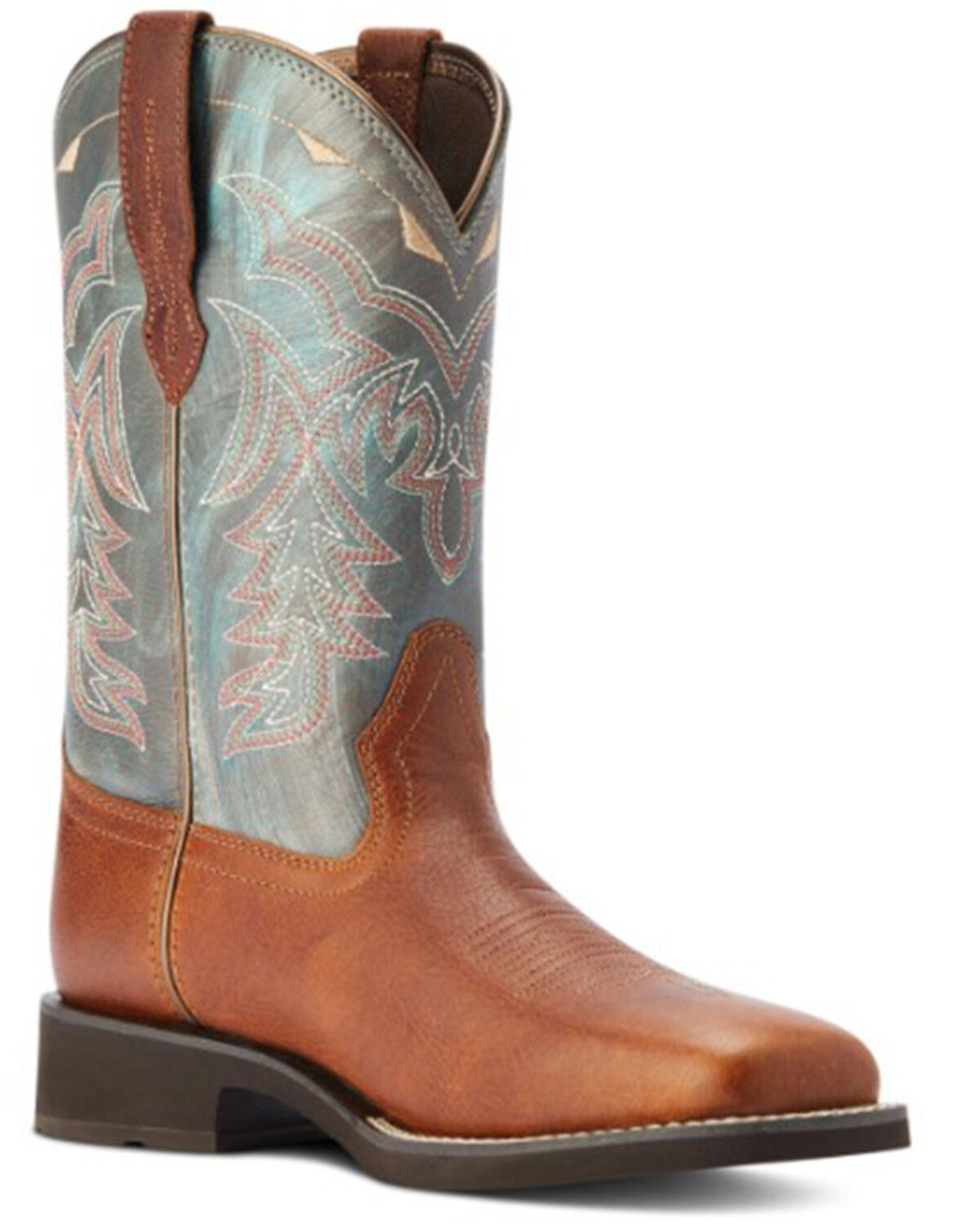 Image #1 - Ariat Women's Delilah Western Boots - Broad Square Toe, Teal, hi-res