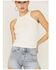 Image #3 - Cleo + Wolf Women's Easy Ribbed Layering Tank Top, Ivory, hi-res