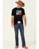 Cody James Men's Roam Free Flag Graphic Short Sleeve T-Shirt, Black, hi-res