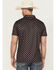 Image #4 - Rock & Roll Denim Men's Southwestern Geo Print Short Sleeve Button-Down Polo, Black, hi-res