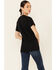 Image #4 - Kerusso Women's Heroes Ride Off Into The West Graphic Short Sleeve Tee , Black, hi-res